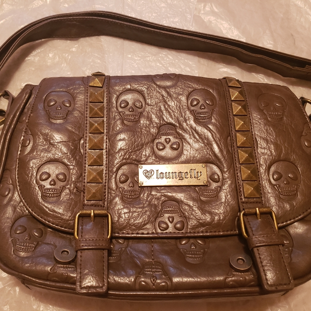 Loungefly Crossbody Brown Leather Purse *RARE*